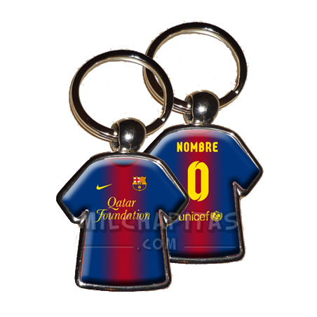 Llavero camiseta F.C.Barcelona (Primera camiseta 12/13)