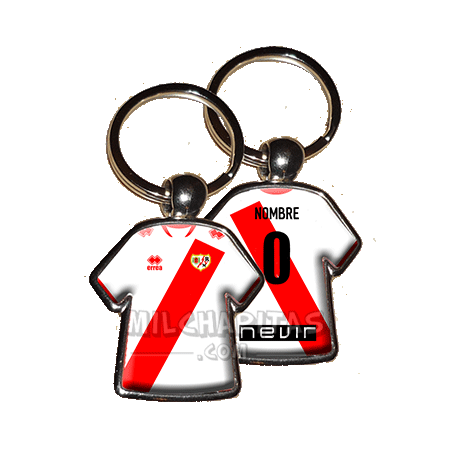 Llavero camiseta Rayo Vallecano  (Primera camiseta 12/13)