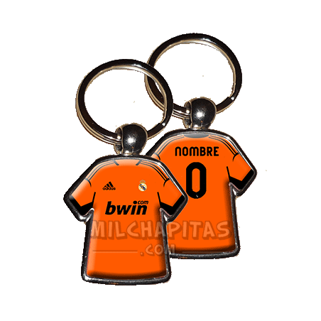 Llavero camiseta Real Madrid (Camiseta portero 12/13)