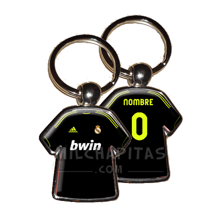 Llavero camiseta Real Madrid (Segunda camiseta 12/13)