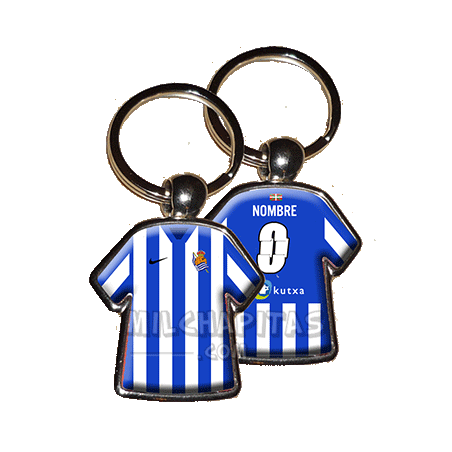 Llavero camiseta Real Sociedad (Primera camiseta 12/13)