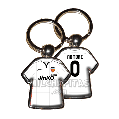 Llavero camiseta Valencia CF (Primera camiseta 12/13)