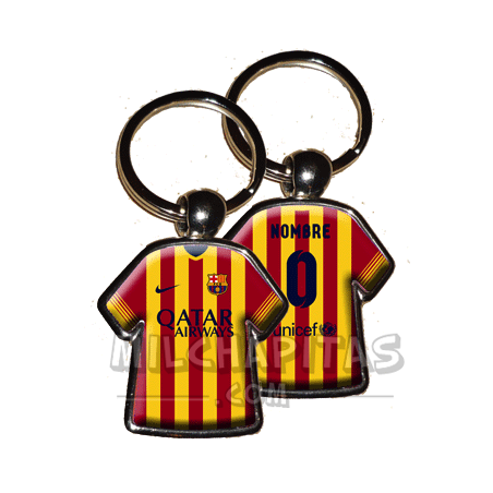 Llavero camiseta F.C.Barcelona (Segunda camiseta 13/14)