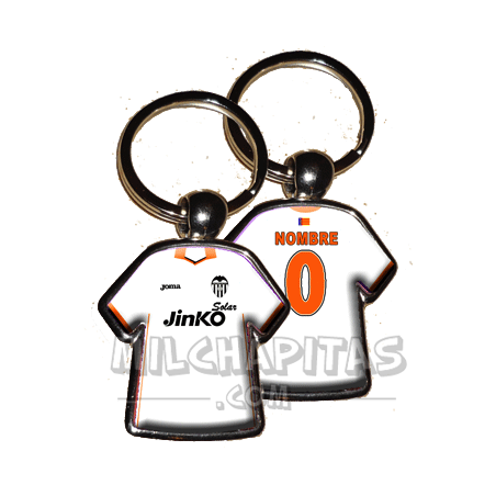 Llavero camiseta Valencia CF (Primera camiseta 13/14)