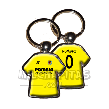 Llavero camiseta Villarreal CF (Primera camiseta 13/14)
