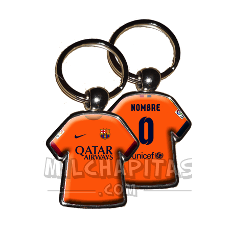 Llavero camiseta F.C.Barcelona (Segunda camiseta 14/15)