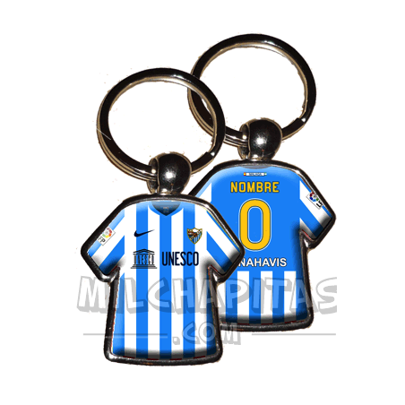 Llavero camiseta Málaga (Primera camiseta 14/15)