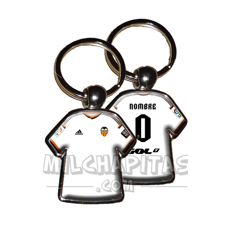 Llavero camiseta Valencia CF (Primera camiseta 14/15)