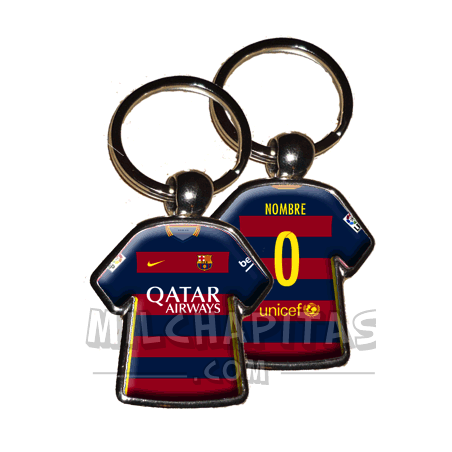 Llavero camiseta F.C.Barcelona (Primera camiseta 15/16)