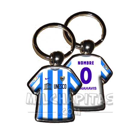 Llavero camiseta Málaga (Primera camiseta 15/16)