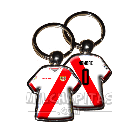 Llavero camiseta Rayo Vallecano (Primera camiseta 15/16)