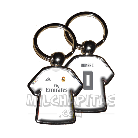 Llavero camiseta Real Madrid (Primera camiseta 15/16)