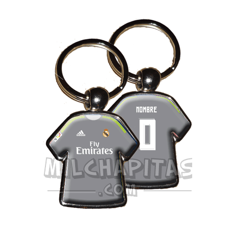 Llavero camiseta Real Madrid (Segunda camiseta 15/16)