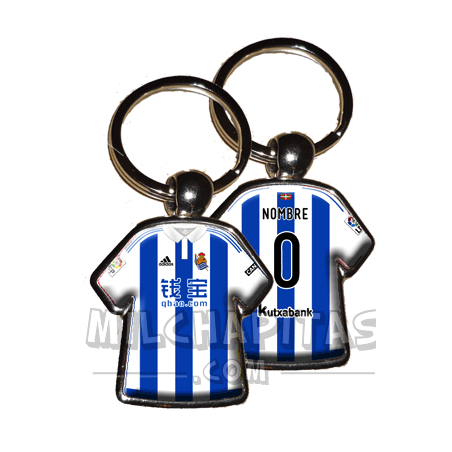 Llavero camiseta Real Sociedad (Primera camiseta 15/16)