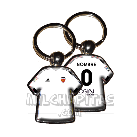 Llavero camiseta Valencia CF (Primera camiseta 15/16)