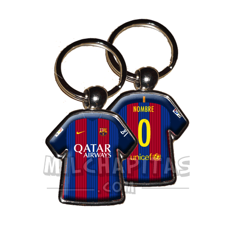 Llavero camiseta F.C.Barcelona (Primera camiseta 16/17)