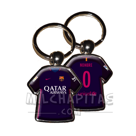 Llavero camiseta F.C.Barcelona (Segunda camiseta 16/17)