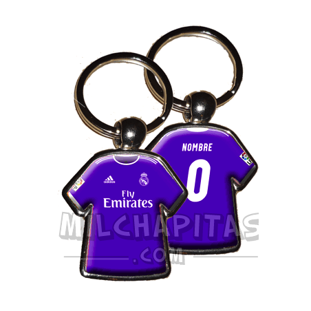 Llavero camiseta Real Madrid (Segunda camiseta 16/17)