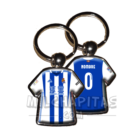 Llavero camiseta Real Sociedad (Primera camiseta 16/17)
