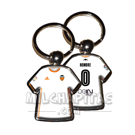 Llavero camiseta Valencia CF (Primera camiseta 16/17)