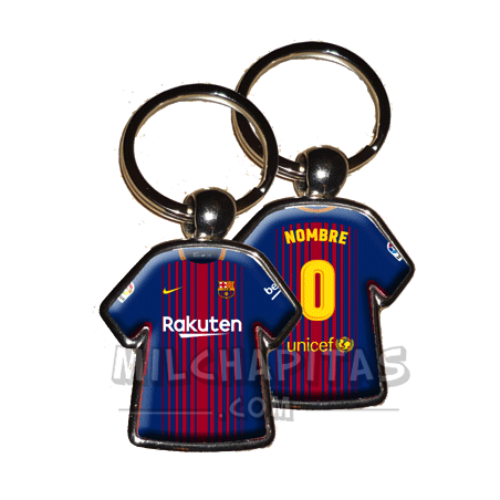 Llavero camiseta F.C.Barcelona (Primera camiseta 17/18)