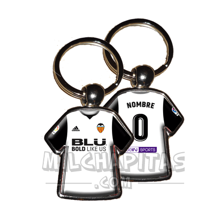 Llavero camiseta Valencia CF (Primera camiseta 17/18)