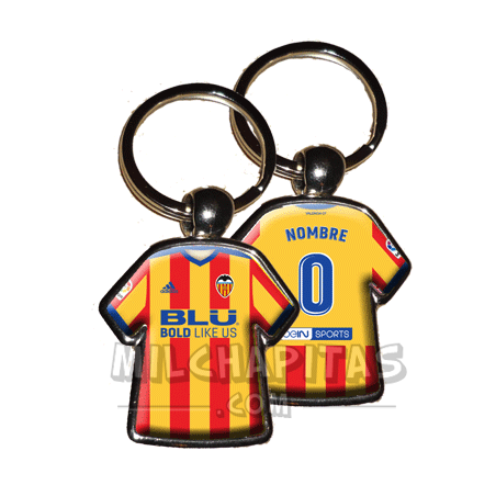 Llavero camiseta Valencia CF (Segunda camiseta 17/18)