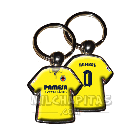 Llavero camiseta Villarreal CF (Primera camiseta 17/18)
