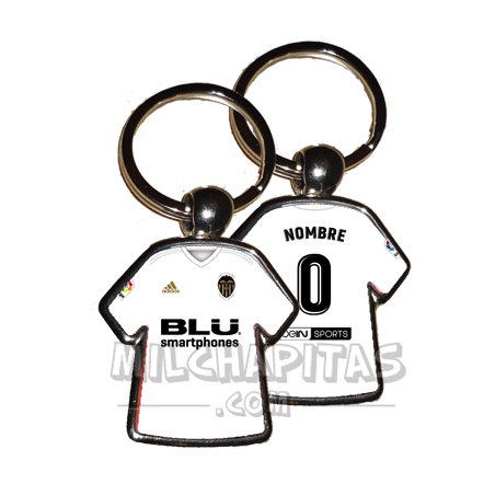 Llavero camiseta Valencia CF (Primera camiseta 18/19)