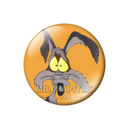 Chapa de Looney Tunes: Coyote dando pena