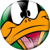 Chapa de Looney Tunes: Pato Lucas de cerca