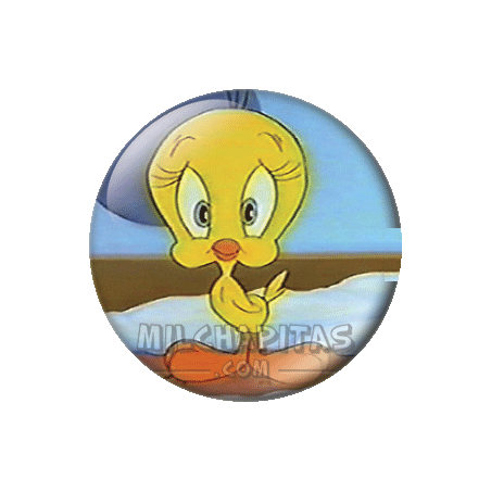 Chapa de Looney Tunes: Piolín sorprendido