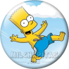 Chapa de Los Simpsons: Bart saltando