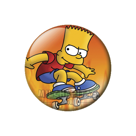 Chapa de Los Simpsons: Bart Simpson