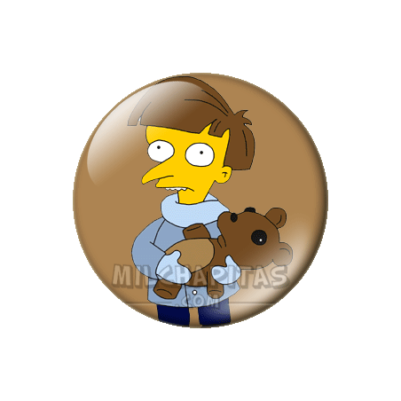Chapa de Los Simpsons: Burns con Bobo