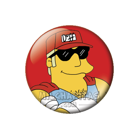 Chapa de Los Simpsons: Duffman