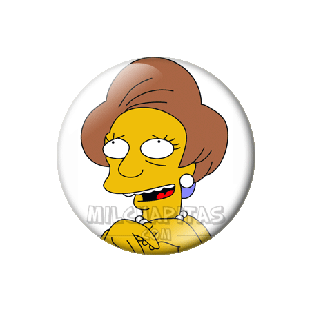 Chapa de Los Simpsons: Edna