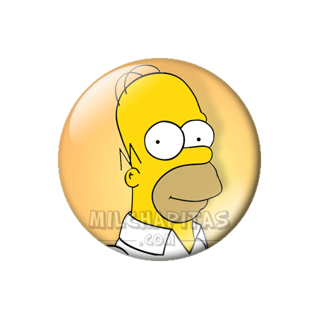 Chapa de Los Simpsons: Foto Homer Simpson