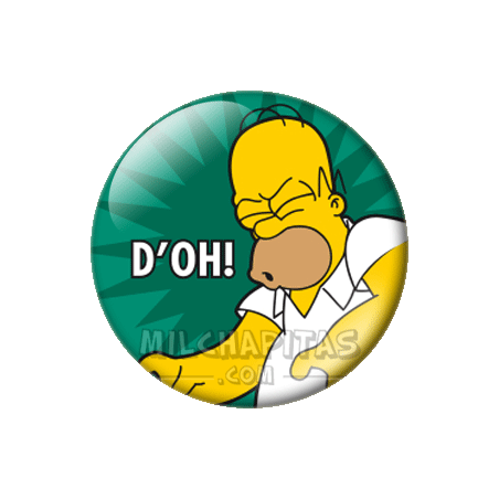 Chapa de Los Simpsons: Homer Doh