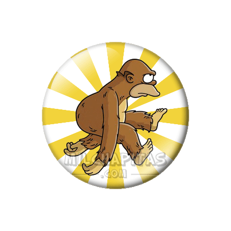 Chapa de Los Simpsons: Homer evolución 2