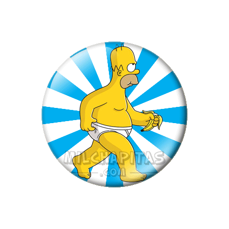 Chapa de Los Simpsons: Homer evolución 5