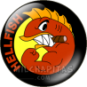 Chapa de Los Simpsons: Logo hermandad del pez volador