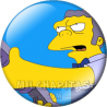 Chapa de Los Simpsons: Moe con escopeta