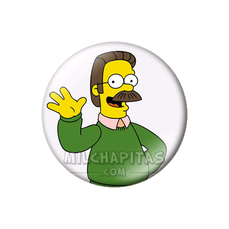 Chapa de Los Simpsons: Ned Flanders