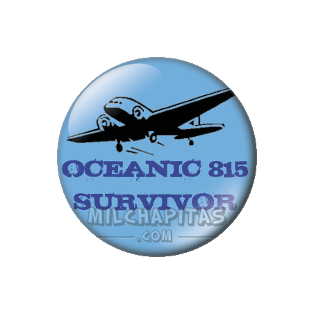 Chapa de Lost: Oceanic 815 Survivor
