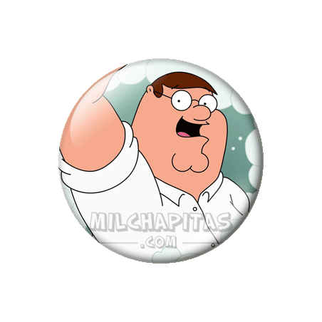 Chapa de Padre de familia: Peter saludando