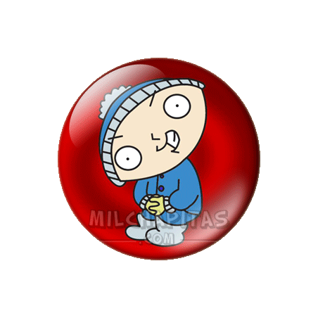 Chapa de Padre de familia: Stewie riéndose