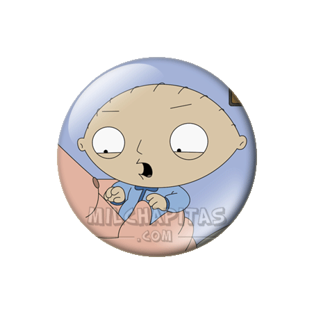 Chapa de Padre de familia: Stewie y Peter