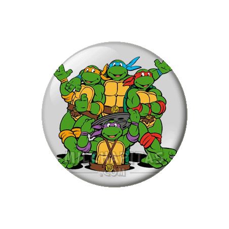 Chapa de Tortugas Ninja: Las 4 tortugas ninja