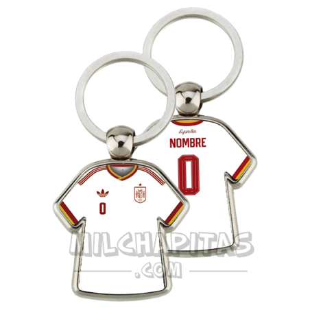 Llavero camiseta España (Segunda camiseta Mundial 2026)